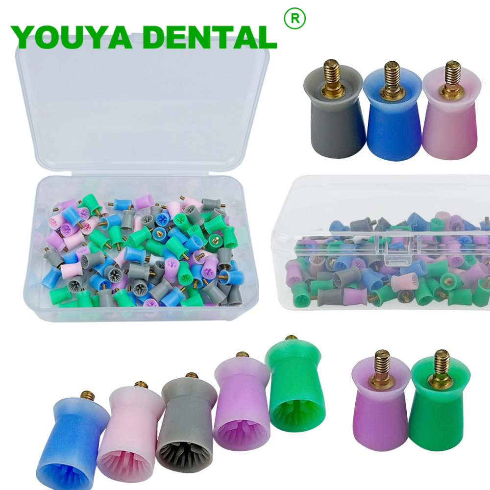 Whitening Teeth Dentist - 100 قطعة/صندوق كوب تنظيف الأسنان من