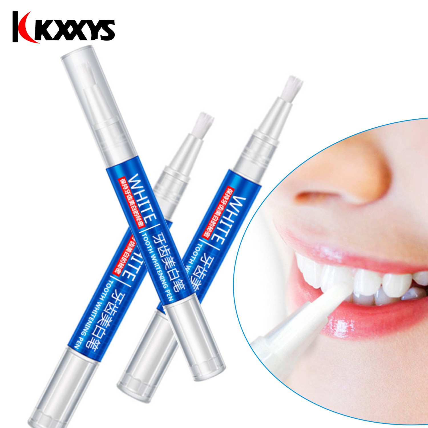 Whitening Pen Bleach - 2 قطعة * 3 مللي شعبية