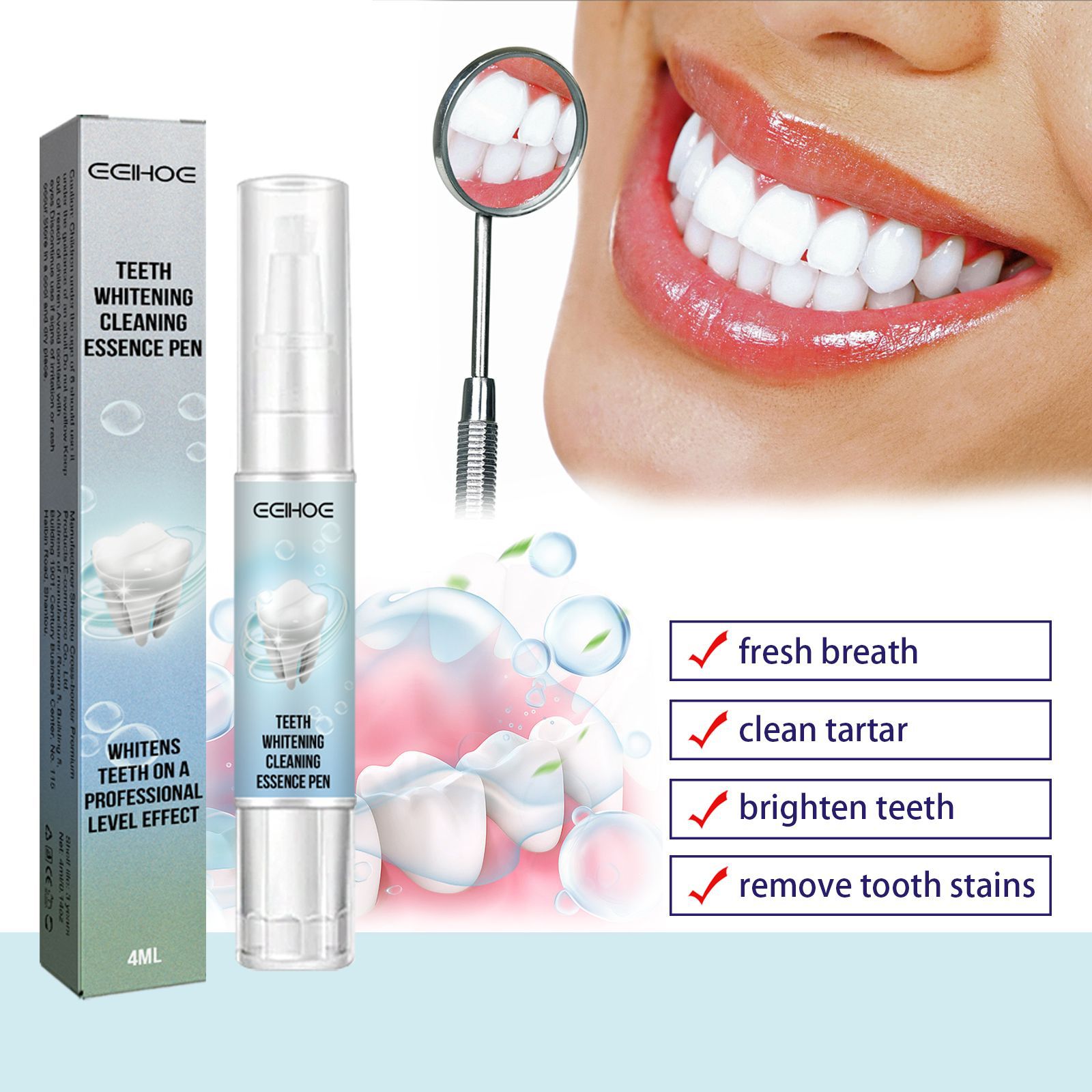 قلم تبييض الأسنان ، مزيل حساب  - مراجعة Whitening Pen Bleach وسعره