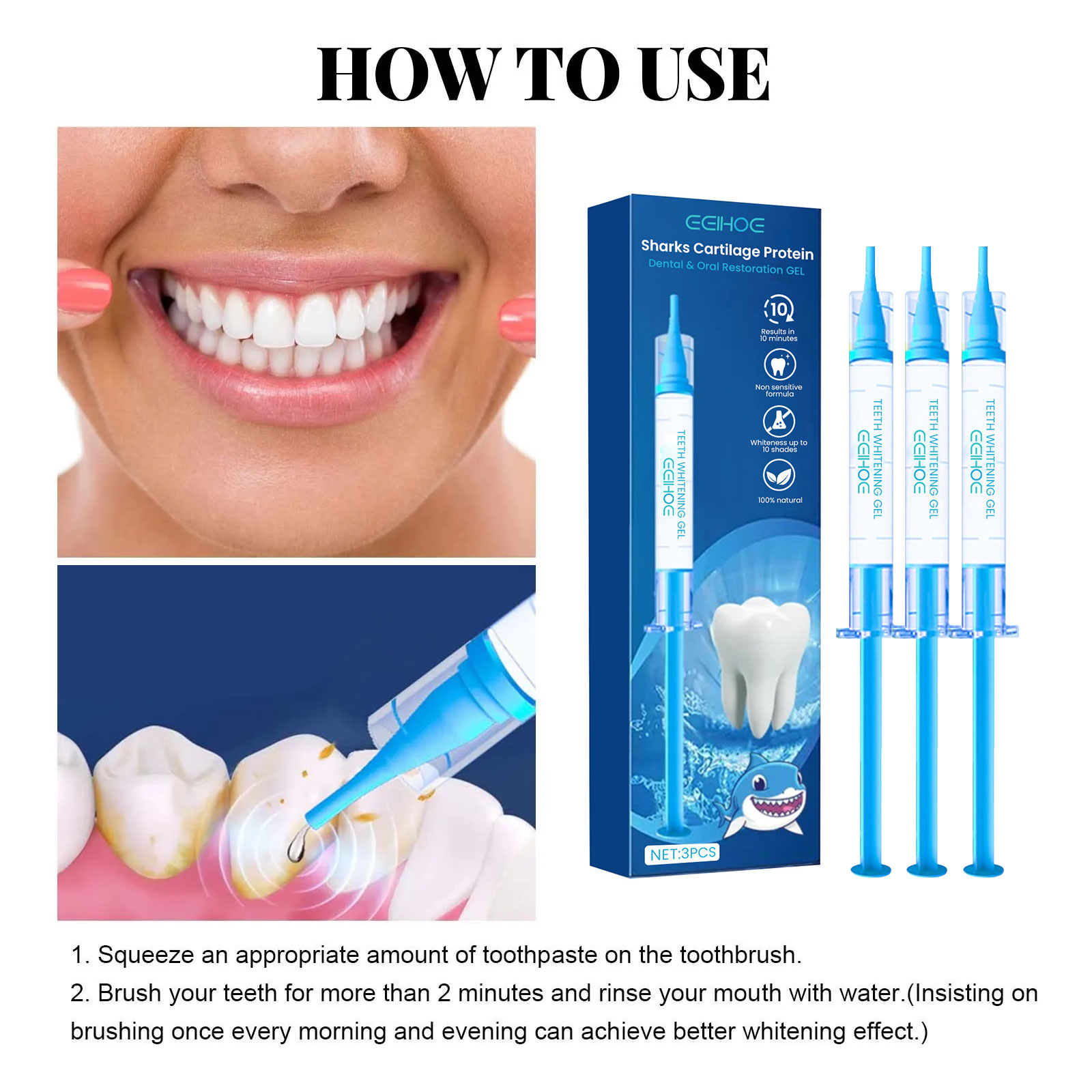 تبييض الأسنان جل تبييض الأسنان - مراجعة Whitening Pen Bleach وسعره