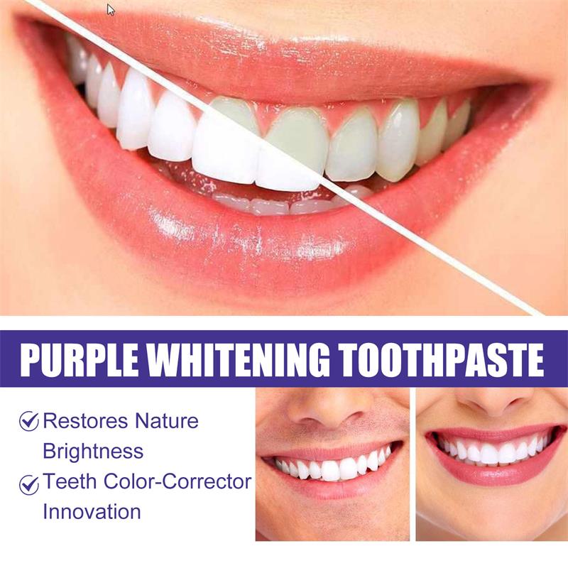 معجون أسنان 9D بنفسجي لتبييض ا - مراجعة Teeth Whitening Treatment وسعره