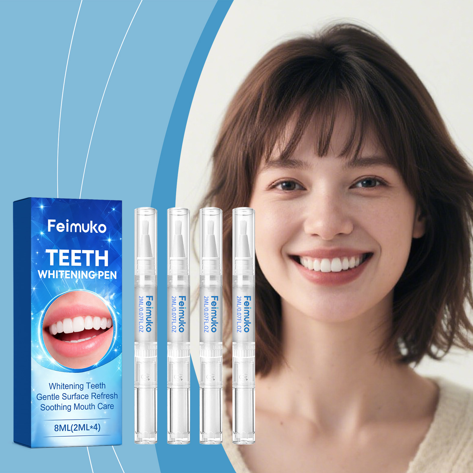 4 قطع من أقلام تبييض الأسنان،  - مراجعة Whitening Pen Bleach وسعره